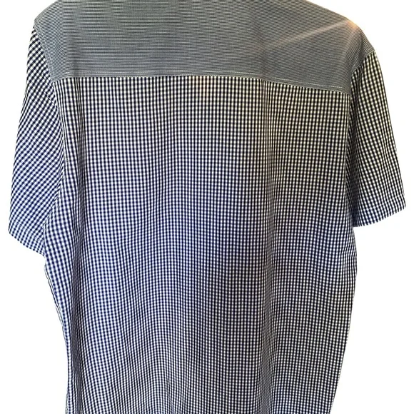 No Retreat Men’s Checkered Shirt Large – Gingham Print w/ Patriotic Detail - Picture 6 of 6